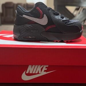 Nike Air Max Excee Black and Silver Toddler Shoes